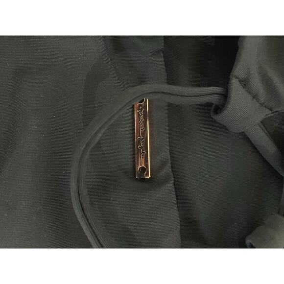 SPIRITUAL GANGSTER Black Lace Up One Piece Swimsuit Size Small S Flower Patch - Picture 4 of 6